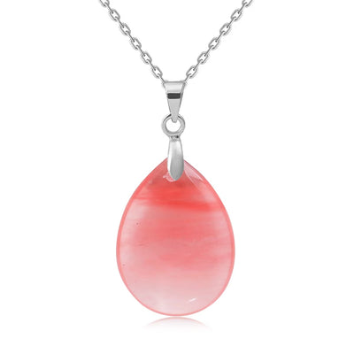 Collana Goccia di Pietra Naturale – Minimal Chic