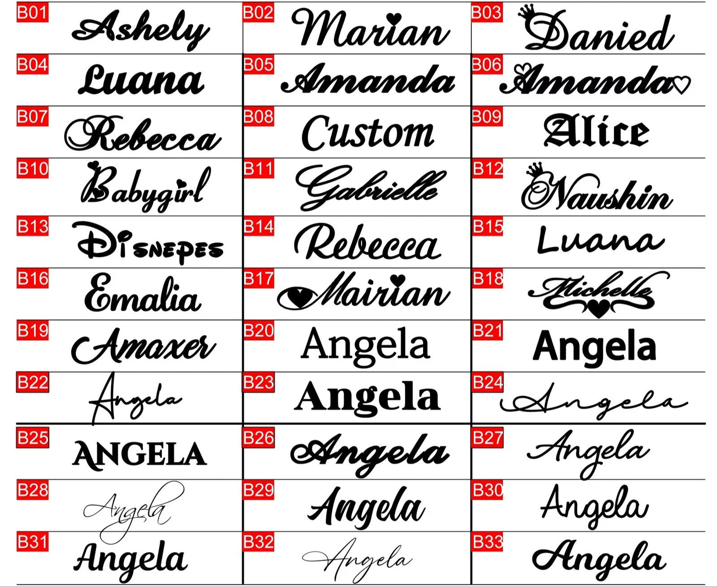Collana Nome Personalizzato (Arabo o stile inglese) – Unisex