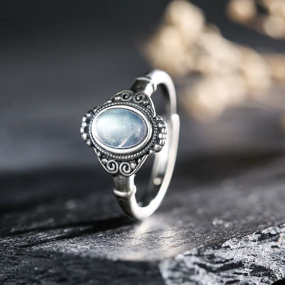 Anello in Argento 925 con Acquamarina Naturale – Eleganza senza tempo