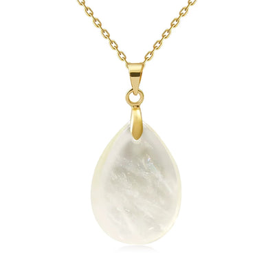 Collana Goccia di Pietra Naturale – Minimal Chic