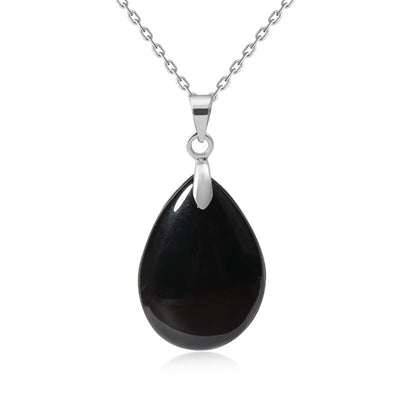 Collana Goccia di Pietra Naturale – Minimal Chic