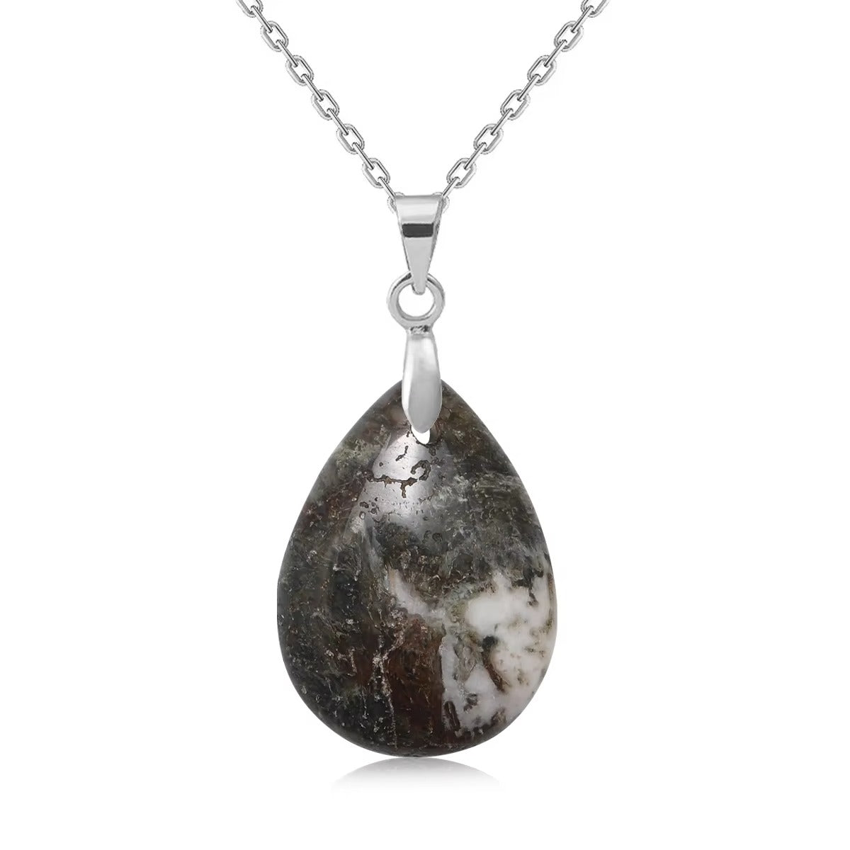 Collana Goccia di Pietra Naturale – Minimal Chic