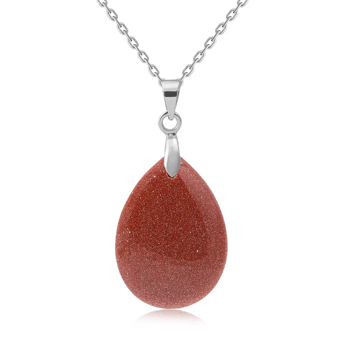 Collana Goccia di Pietra Naturale – Minimal Chic