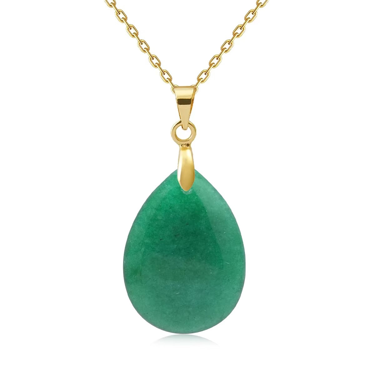 Collana Goccia di Pietra Naturale – Minimal Chic