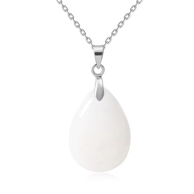 Collana Goccia di Pietra Naturale – Minimal Chic