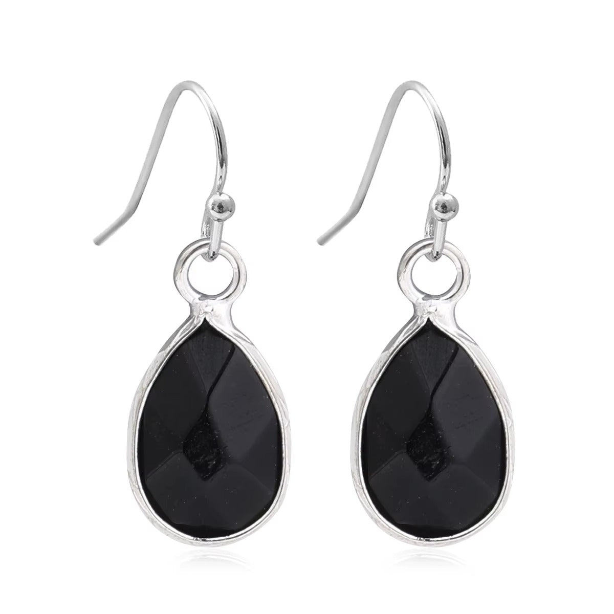 Orecchini Pendenti Waterdrop in Labradorite Naturale