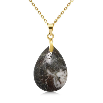 Collana Goccia di Pietra Naturale – Minimal Chic