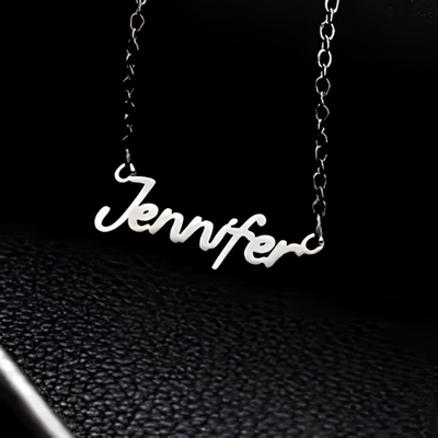 Collana con Nome Personalizzato in Acciaio Inossidabile